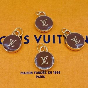 Set of 4 LV bag charms